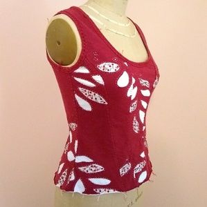 Alabama Chanin Style Corset Top Small